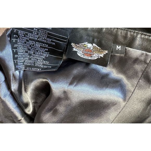 SOLD* NWOT Harley Davidson Leather Halter sz M - Picture 6 of 6